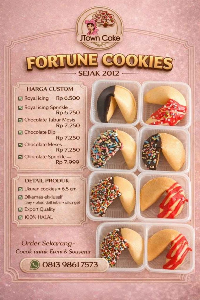 Pemesanan dan Pengiriman Fortune Cookies Bekasi