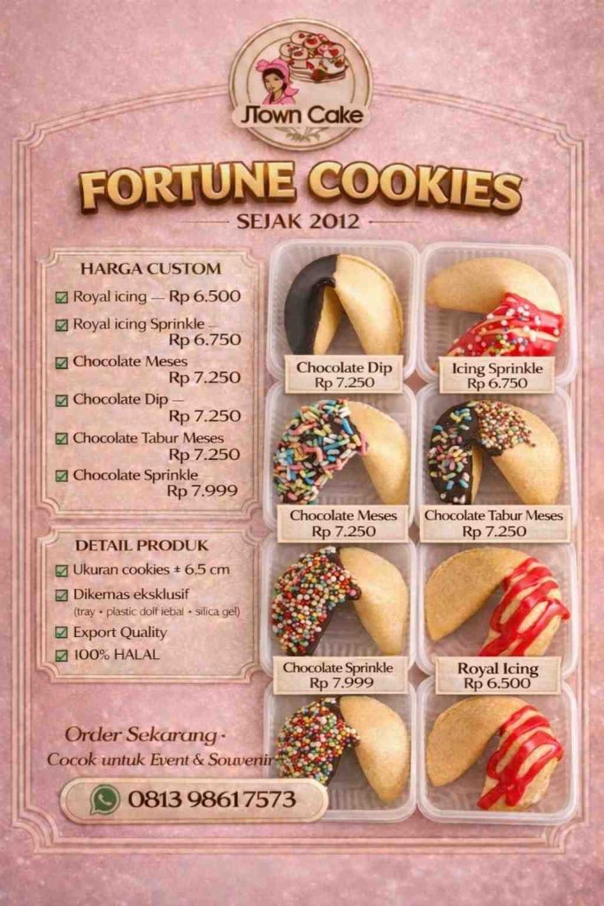 Pemesanan dan Pengiriman Fortune Cookies Denpasar