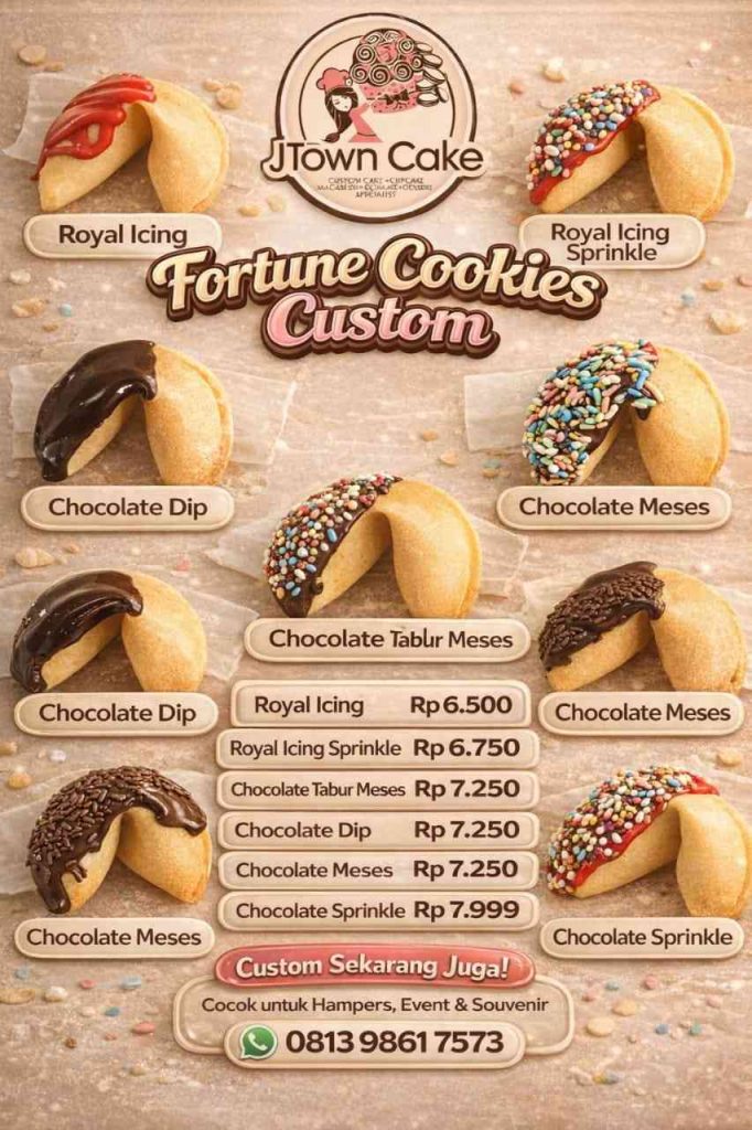 Pemesanan dan pengiriman fortune cookies Semarang