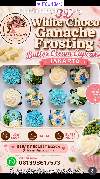 Harga Cupcake Bali Bentuk Bunga