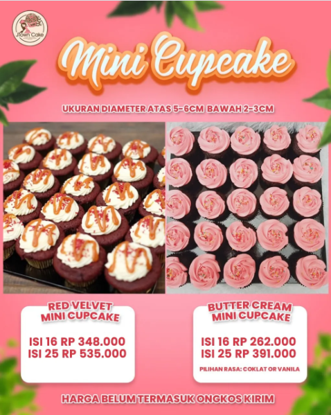 Harga Cupcake Semarang warna nude