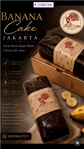 Produsen Banana Cake Solo untuk kudapan