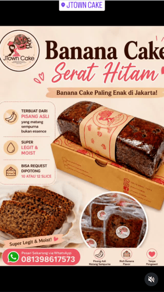 Produsen Banana Cake Tangerang