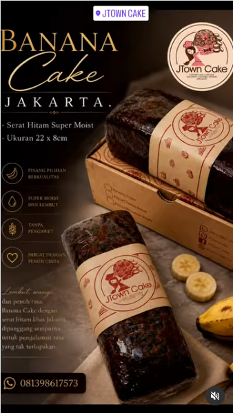 produsen banana cake Jakarta Selatan